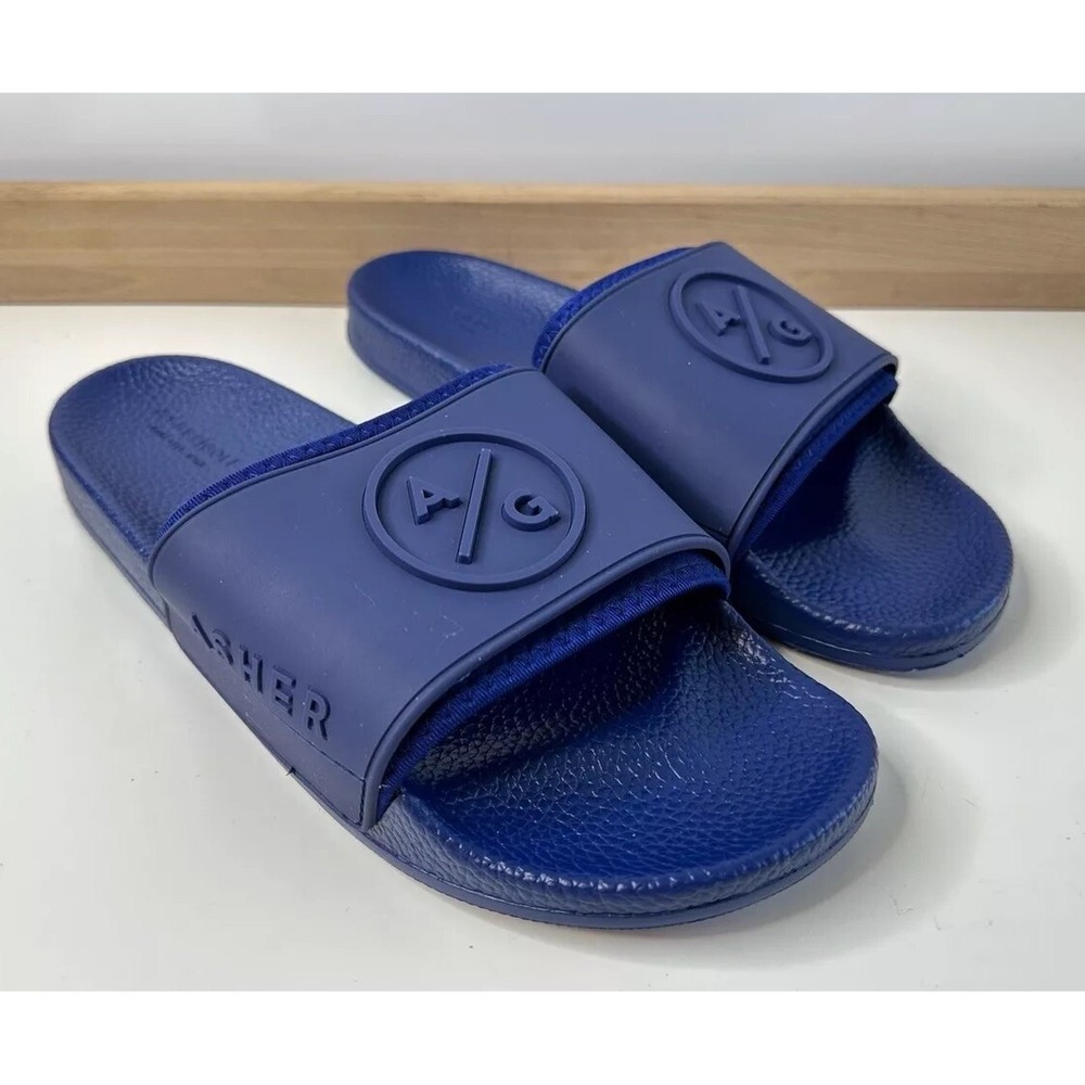 Asher Golf Flight Deck Slides / Navy Blue / Men's Size 12.5 EU 47